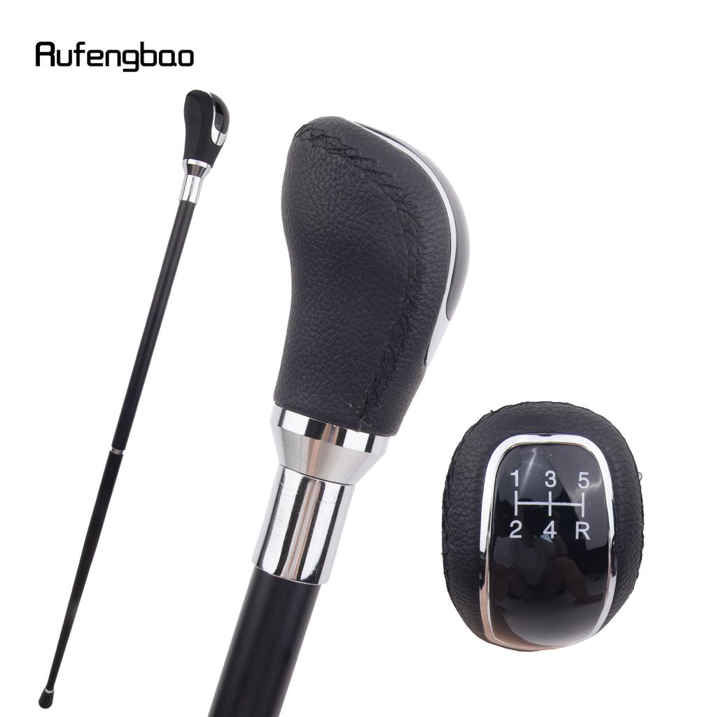 Черная кожаная серебряная трость для ходьбы, модная декоративная трость для джентльмена, элегантная трость для косплея, посох 92 см