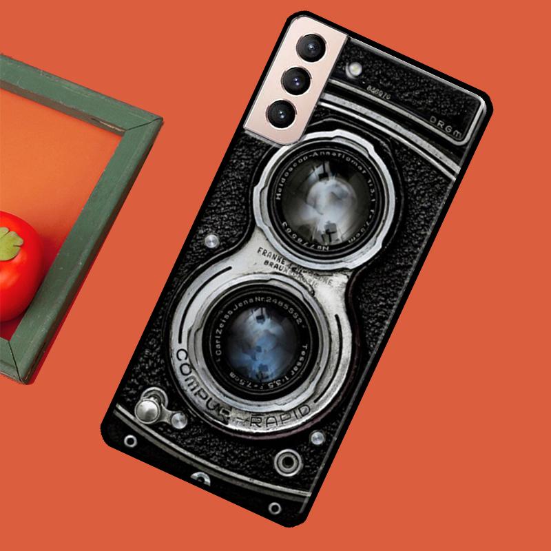 Ретро Камера Винтажный Мягкий Чехол Для Samsung Galaxy S23 S22 S21 Ultra Note 20 Note 10 S8 S9 S10 Plus S20 FE Чехол
