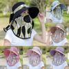 Womens Sun Hat With Wide Brim And Neck Shield For Spring And Summer Outdoor Wear