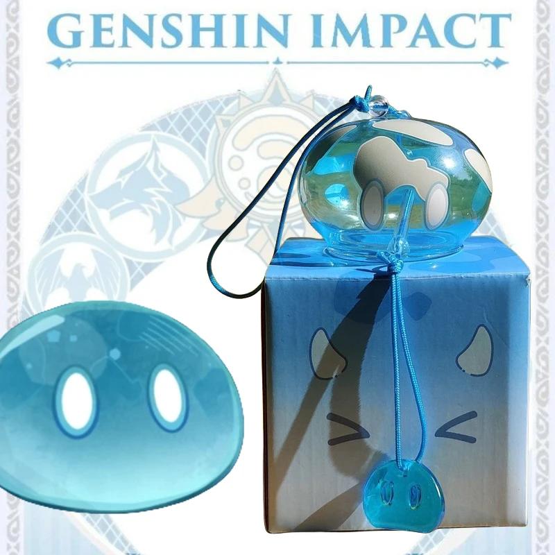 Genshin Слайм Колокольчики Подвесные Подвески Аниме Genshin Impact Слайм Стеклянные Колокольчики Японское Украшение Дома Декор для Улицы