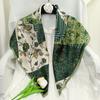 Spring and Autumn Thin Silk Scarf Women's Mulberry Silk 90 Square Scarf Versatile Fashion Shirt with Shawl Silk Scarf