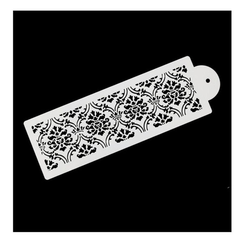 Sugarcraft DIY Template Cake Damask Lace Border Cake Decorating Tool Cupcake Stencil Fondant Mold