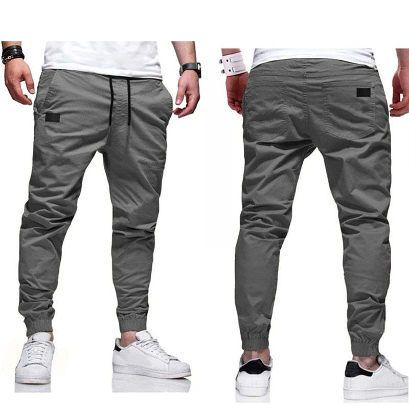 Men's Casual Sports Pants Sweatpants Male Jogger Cargo Harem Pencil Pants Trousers Multi-pocket Sweatwear