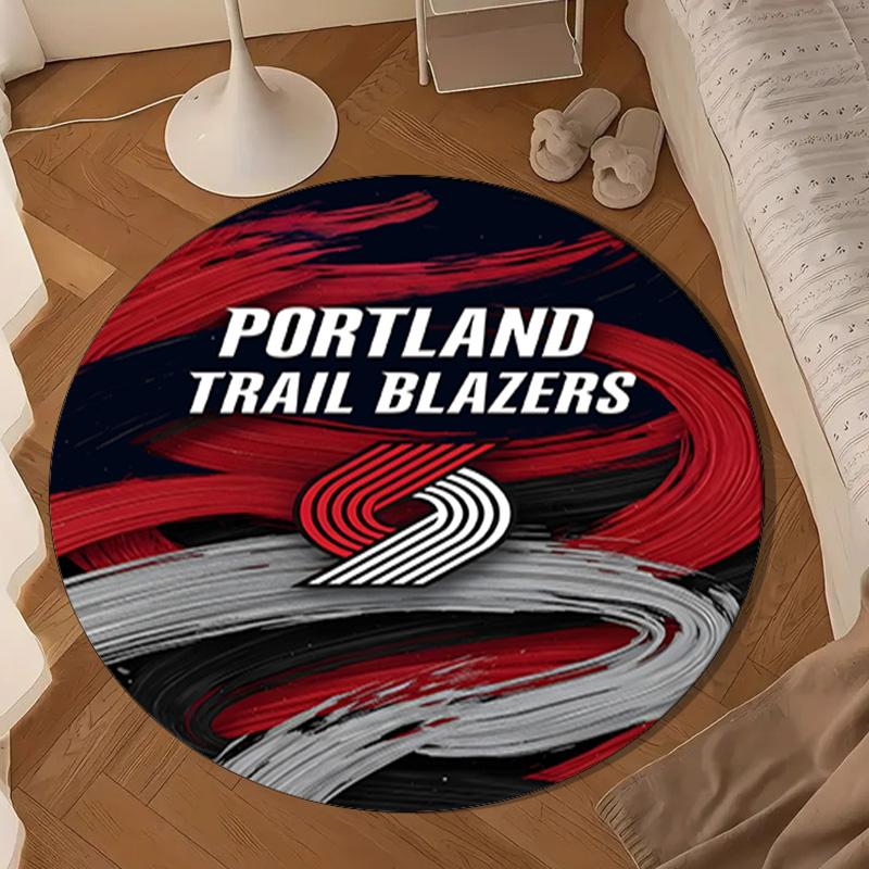 Portland Blazers Artwork Round mat, Anti-slip Circle Carpet Chair rug For livingroom,Bedroom, doormat home decor Gift Christmas Gifts