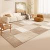 Кремовый стиль Декор спальни Плюшевый ковер Пушистый мягкий коврик для гостиной Утолщенный плюшевый ковер для кабинета Ковры большой площади для гостиной