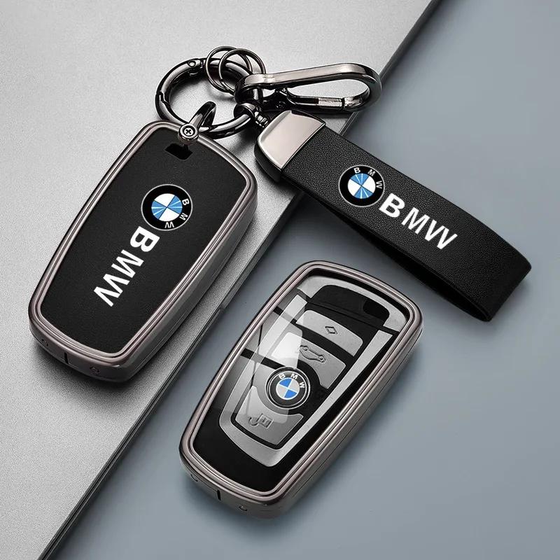 NEW Metal Car Key Case Cover Shell Fob For BMW i7 X7 G07 LCI iX I20 X1 U11 7 Series G70 G09 XM U06 G81 M3 2023 Protector Keyless PO2
