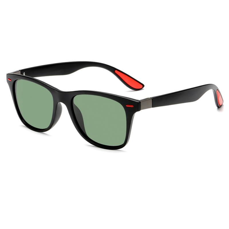 Поляризованные Солнцезащитные Очки Мужские Женские Классические Квадратные Пластиковые Водительские Солнцезащитные Очки Мужские Модные Черные Очки UV400