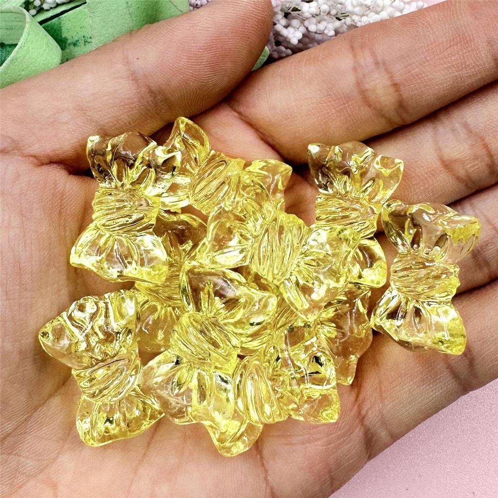 Handmade Accessories Transparent Acrylic Crystal Jewelry Candy 10Pcs Fashion Making Material 16*24.2mm DIY Phone Chain Beads  Beads