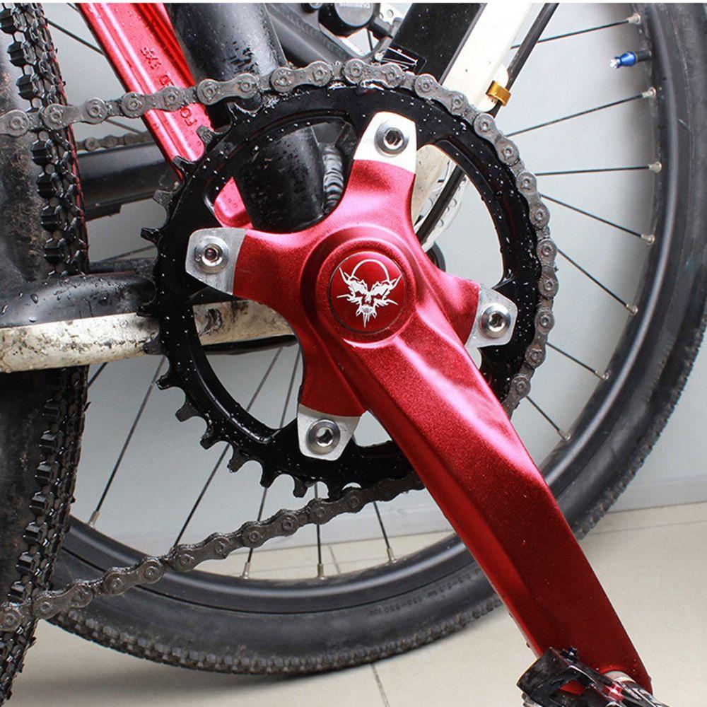 Одна полая MTB складная пластина с зубьями для велосипеда, вилка шатуна, винт, крышка диска, крышка кривошипа