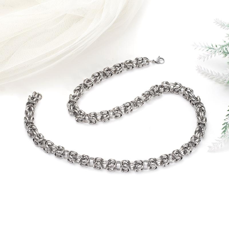 Легкое роскошное мужское колье, универсальная цепочка из титановой стали