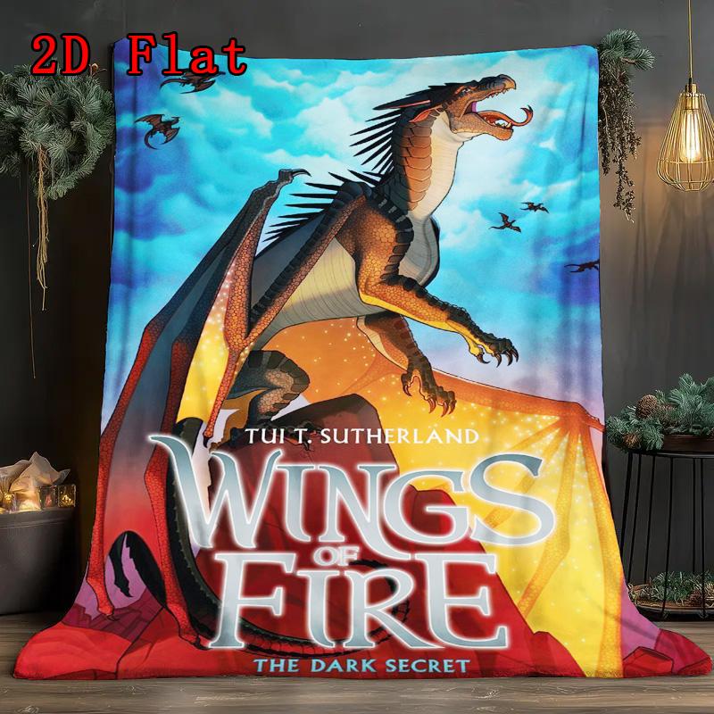 Wings of Fire 2D Flat Pattern Flannel Blanket High quality All Seasons Warmth and Comfort Perfect for Christmas Gifts.MMT0918312