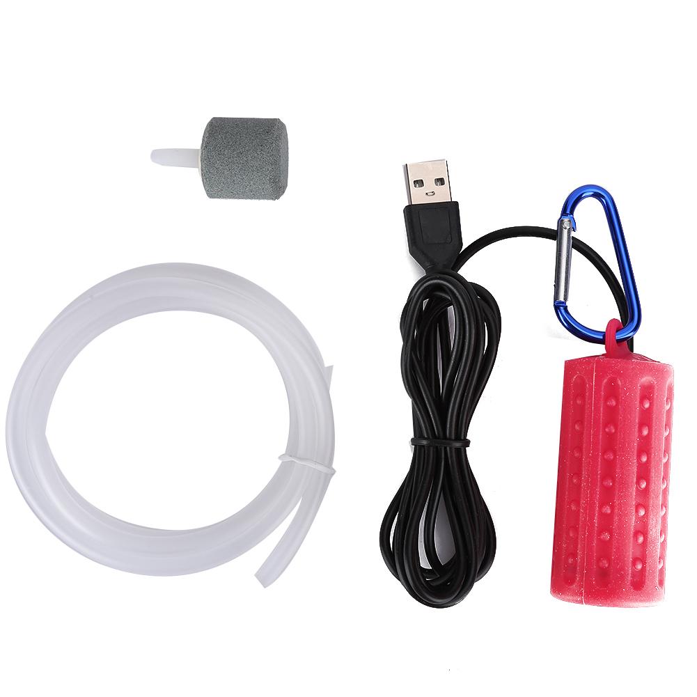 USB Charging Increase Oxygen Pump Mute Work Equipment for Fish Tank AquariumUSB Air Pump