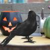 6 шт. Черный перо ворона реквизит для Хэллоуина имитация ворона жуткий перо украшения реквизит для вечеринки на Хэллоуин страшные животные ужас реквизит