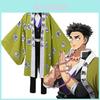 Костюм для косплея Demon Slayer Kimetsu No Yaiba Химедзима Гёмэй из дышащей ткани и с изысканным исполнением для мужчин и женщин
