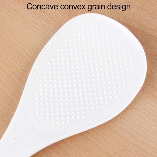 Лопатка для риса Термостойкая Защита от ожогов Зернистый дизайн Экономия труда Самостоящая Пластиковая лопатка для риса для кухни