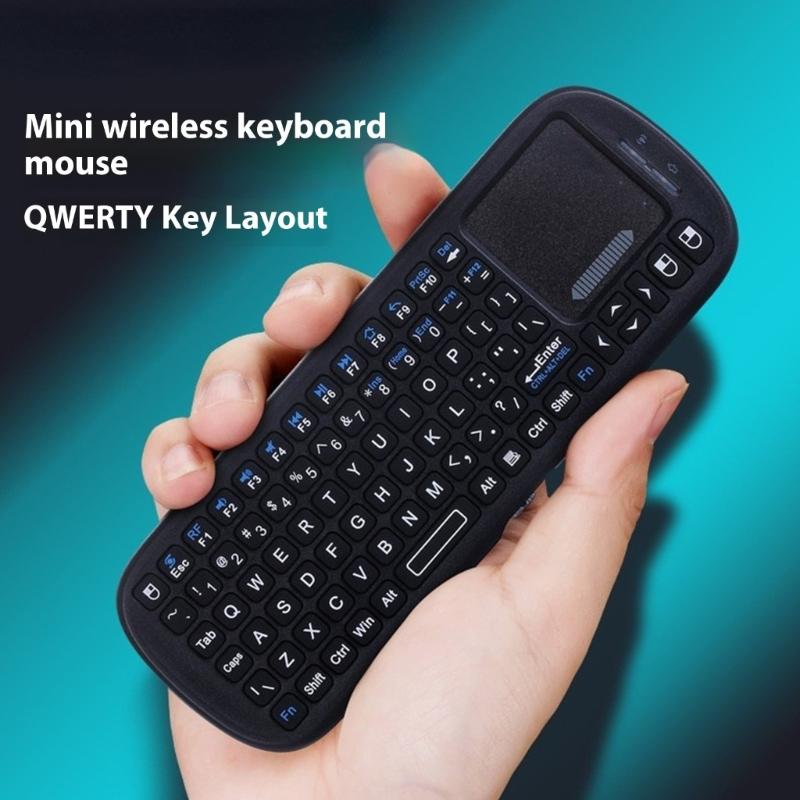 Мини Беспроводная Клавиатура с Тачпадом Мышь Легкий Портативный Контроллер Bluetooth-совместимая Мышь для ПК Игр