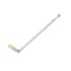 1Pc 37Cm 5 Section Telescopic Stainless Steel Am Fm Radio Universal Antenna