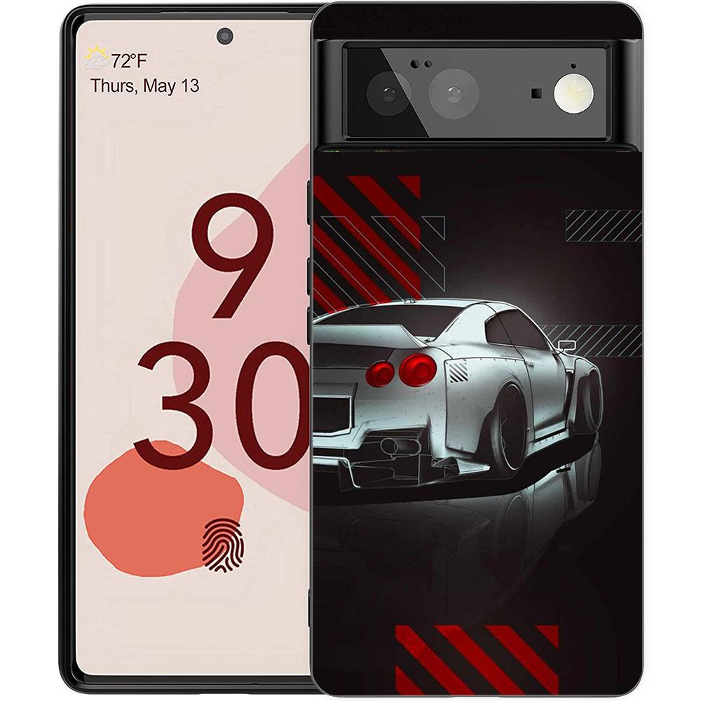 JDM Спортивные Автомобили Мужской Мужчины Чехол для Телефона для Google Pixel 8 7 6 7A 6A Pro 5G Ударопрочный Силиконовый Мягкий 9 Pro XL 8 Pro 5G Оболочка