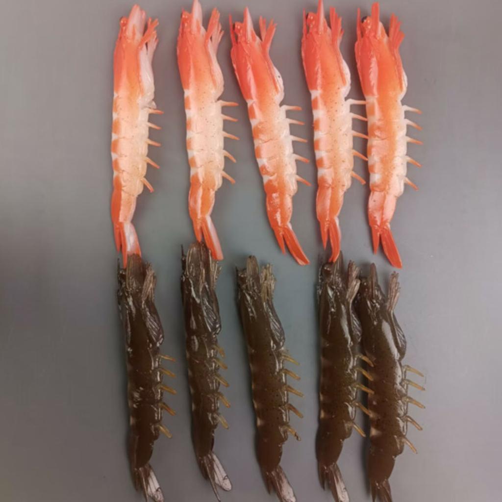 Модель искусственной креветки Фигурки искусственных креветок Реалистичные украшения из морепродуктов Реалистичные искусственные креветки Реквизит для фото Домашний декор