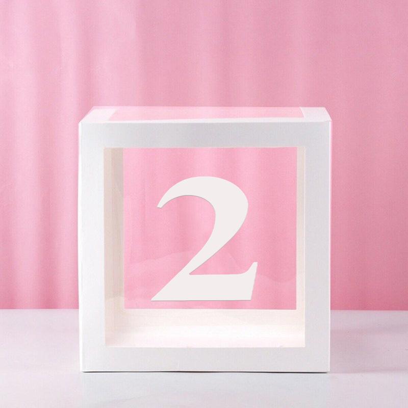 Коробки с воздушными шарами для первого дня рождения, украшения для вечеринки, блоки из воздушных шаров на первый день рождения, декор с одной буквой, декор для детского душа для мальчиков и девочек