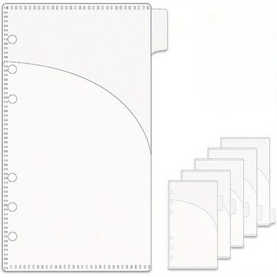 6 шт. Матовые полипропиленовые разделители для карманов-файлов – Конверты А6 для вставок в 6-кольцевой планер для бюджетирования, принадлежности и аксессуары