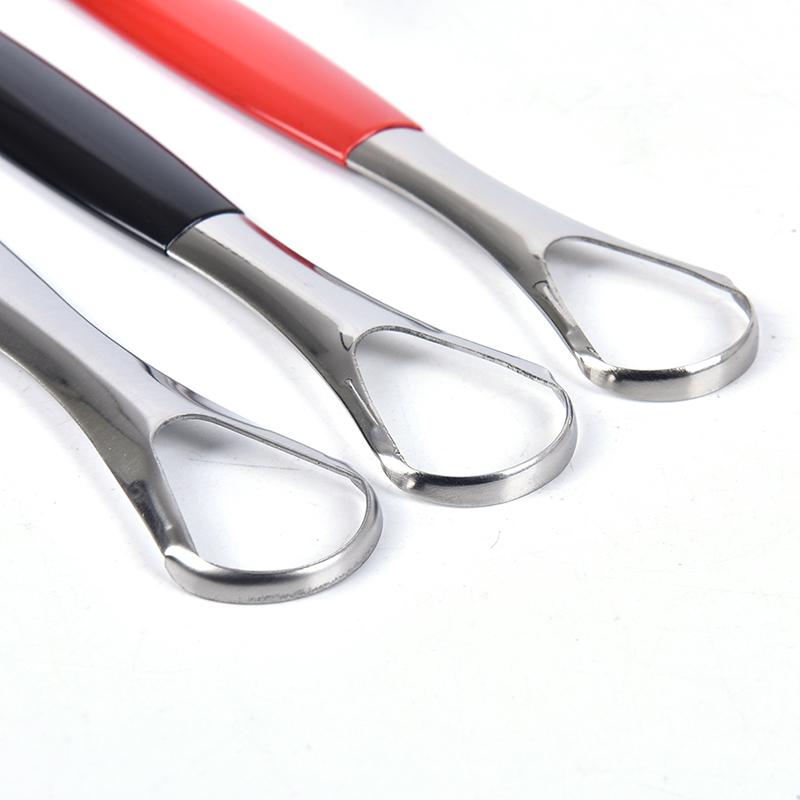 Скребок для языка из нержавеющей стали, средство для чистки языка, медицинская щетка для рта, многоразовая