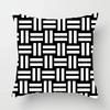 Home decorated black and white geometric cube letter printing cushion cushion car bedroom living room sofa pillow sleeve
