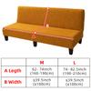LANMOLIFE Stretch Futon Slipcover Armless Sofa Cover Furniture Protector Without Armrests Slipcover Soft