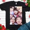Kpop Бой-бэнд Групповое фото Графическая хлопковая унисекс футболка Подарок фанату ARMY Летняя новая Унисекс Женская Корейский стиль Модная футболка