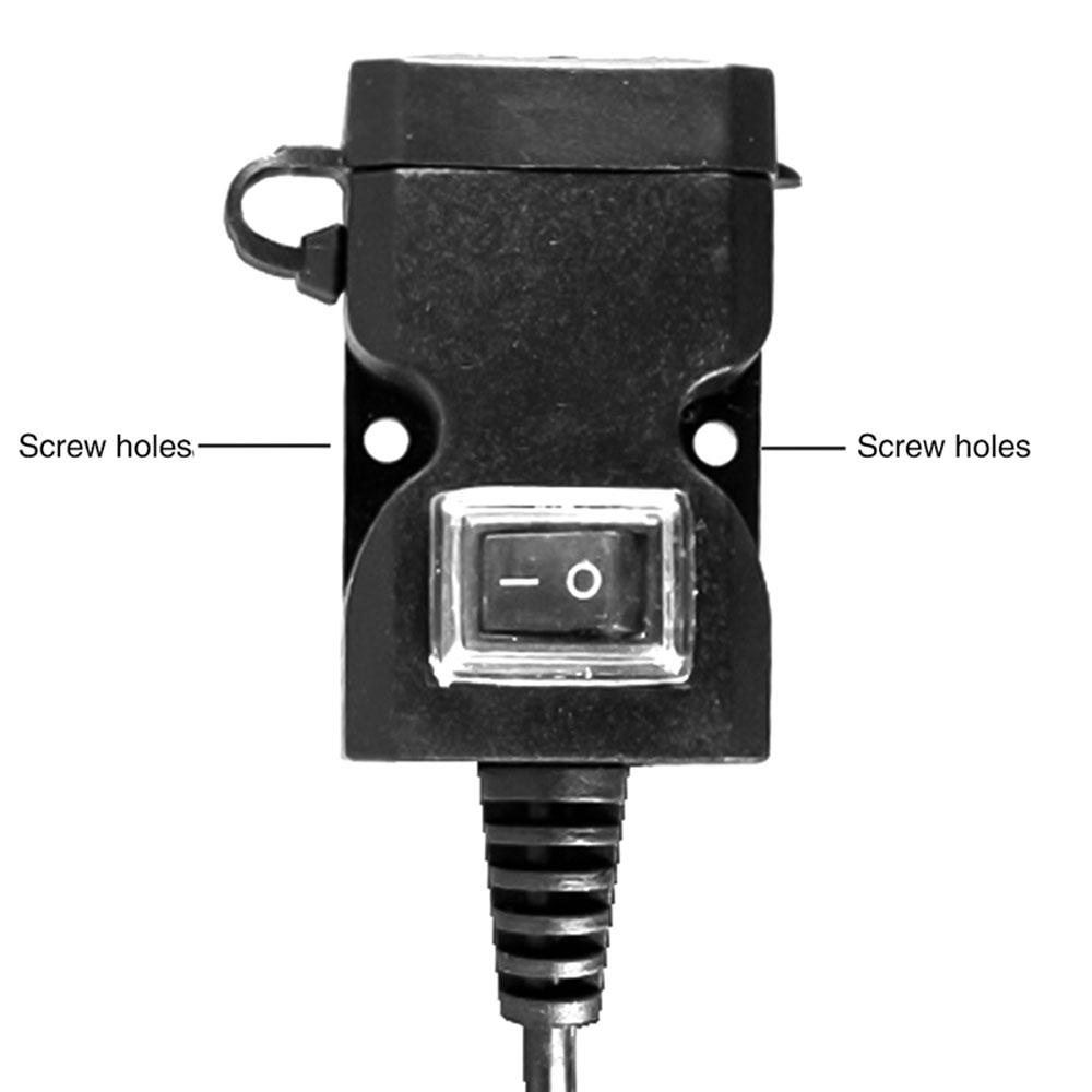 Dual USB Port Vehicle Parts Motorcycle Accessories Motorcycle Handlebar Charger Motorcycle Charger