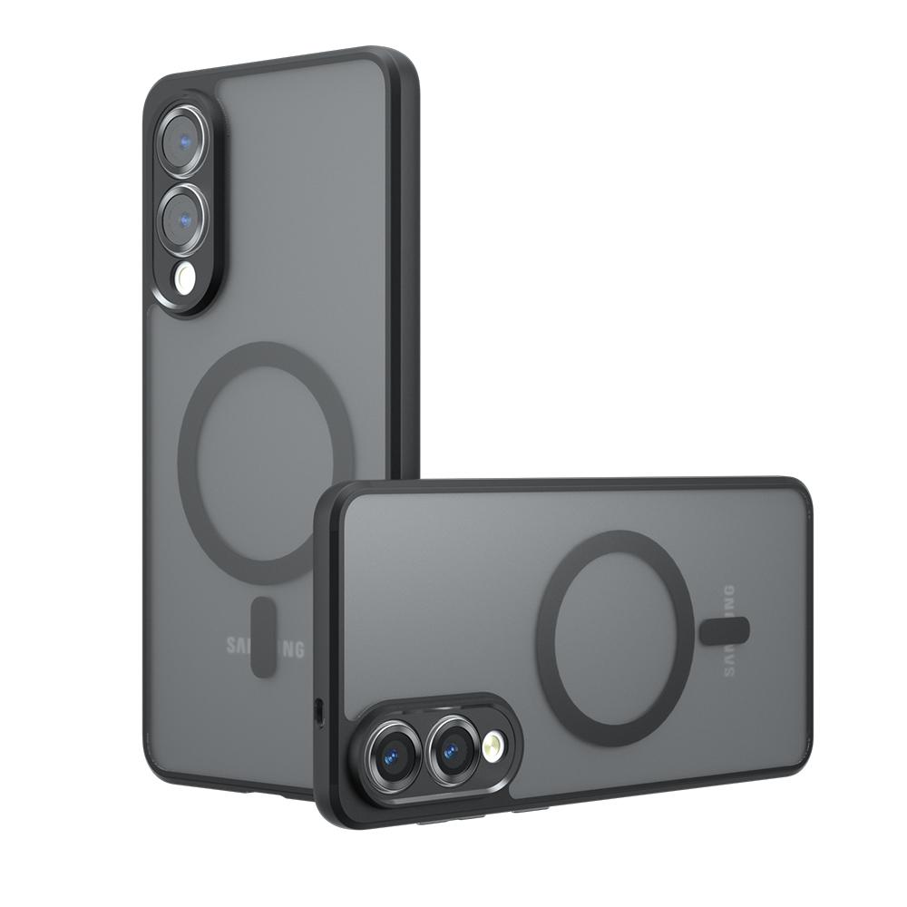 Для Samsung Galaxy S25 Plus Ultra Edge FE Чехол Матовый Magsafe Ударопрочный Встроенная Подушка Безопасности Уголок Нежелтеющий Материал Мягкий Чехол