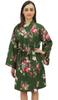 Bimba Women's Full Sleeve Kimono Robe With Belt Floral Print Cover Up