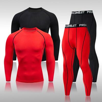 Мужская спортивная компрессионная одежда, дышащая спортивная одежда, спортивные бегуны, тренировочный спортивный костюм для фитнеса