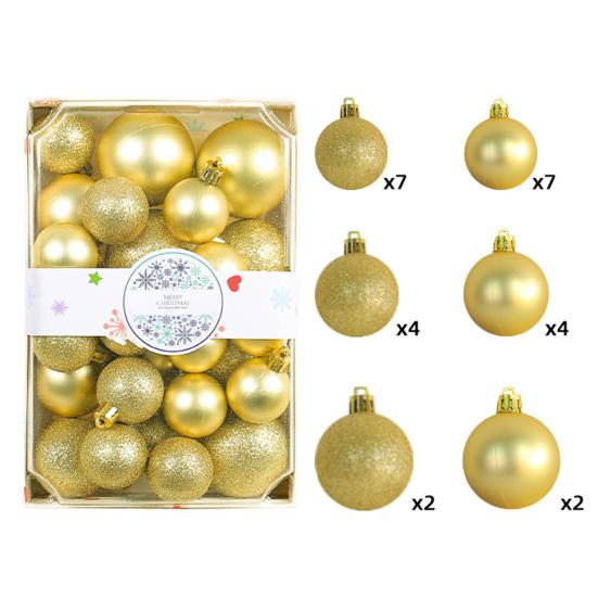 26 шт., 4/5/6 см, набор елочных шаров, яркие цвета, рождественские подвески, шары, украшения, украшение для новогодней вечеринки