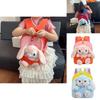 Adorable Rabbit Plush Backpack For Girls With Breathable Lightweight Durable Design