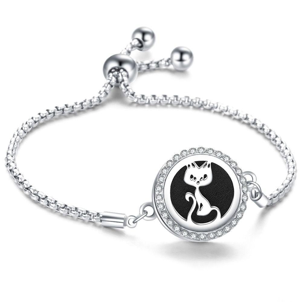 Ювелирный подарок Открывающийся медальон Аромадиффузор Браслет Открывающийся Ароматерапевтический браслет для духов