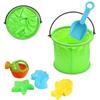 Beach Sand Toy Play Bucket Toy Folding Collapsible Bucket Gardening Tool Outdoor Sand Pool Play Tool Toy Kids Summer Favor