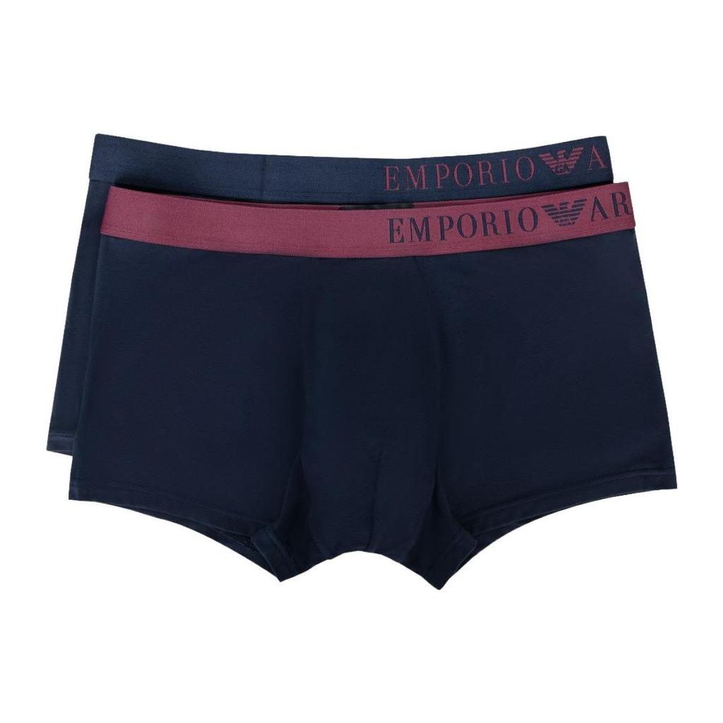 Emporio Armani FW23 Принт с логотипом и буквами Повседневные боксеры со средней посадкой Мужское нижнее белье 111210-3F733-27435