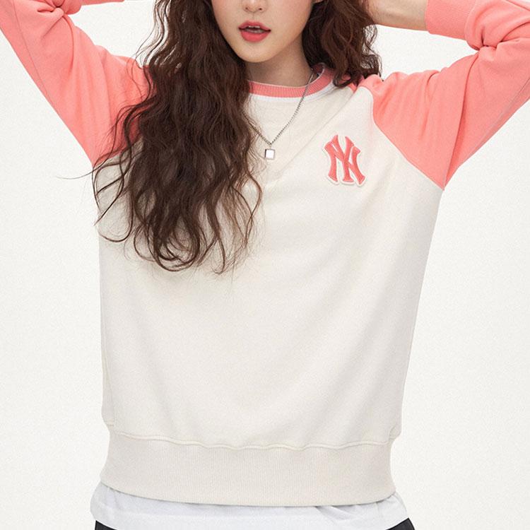 New MLB FW21 Sweatshirt Unisex Pink 3AMTB0514-50CRS