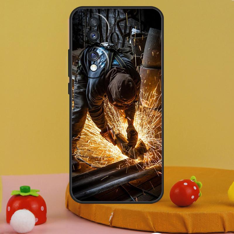 Чехол для сварщика, горячий металлорабочий, для Honor 200 Pro X9c X9a X8a X7a X6a X7 X8 X9 X8b X9b 50 70 90 Magic 5 6 Lite