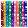 D6 Dice Set 14mm Transparent Dice for Puzzle Making Crafts and Classroom Set of 10