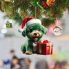 Рождественский орнамент Яркий цвет Легко повесить Милая собака Автомобиль Подвесной кулон Рождественская елка Акриловый кулон