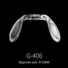 Single-Hole Snap-In One-Piece Nose Pad Saddle Eight-Shaped U-Shaped Nose Pad Nose Clip Nose Bridge Glasses Accessories
