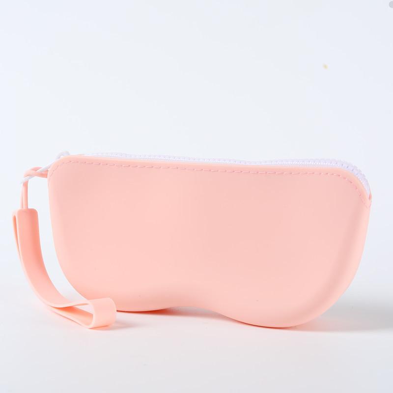 Custom OEM/ODM Eco-Friendly Silicone Sunglasses Case with Zipper Closure