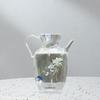 300ml Glass Teapot Cold Water Kettle, Portable Iced Tea Pitcher, Clear Kettle for Flower Tea,
