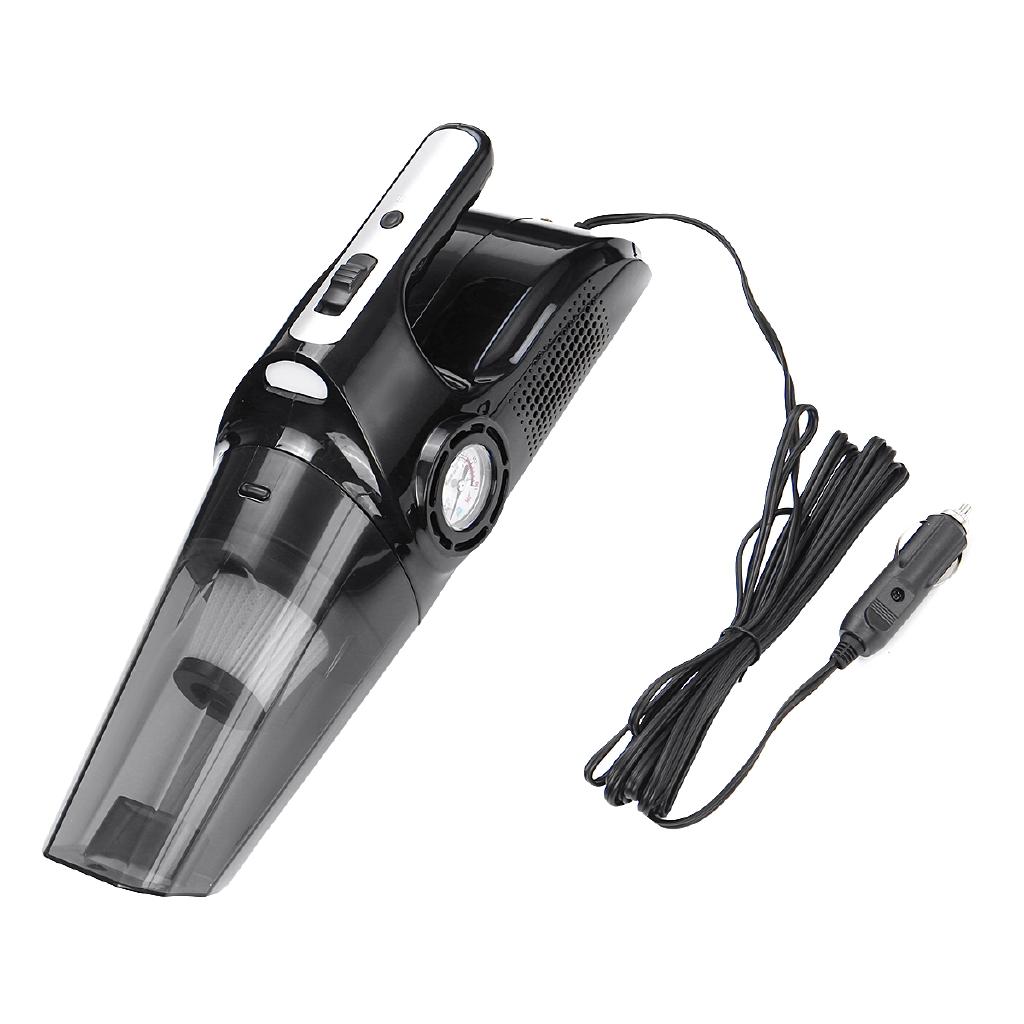 120 Вт Автомобильный пылесос Автомобильный пылесос Авто Пылесос Портативный Ручной Пылесос Влажная Сухая Накачка Шин Насос Манометр 4-в-1