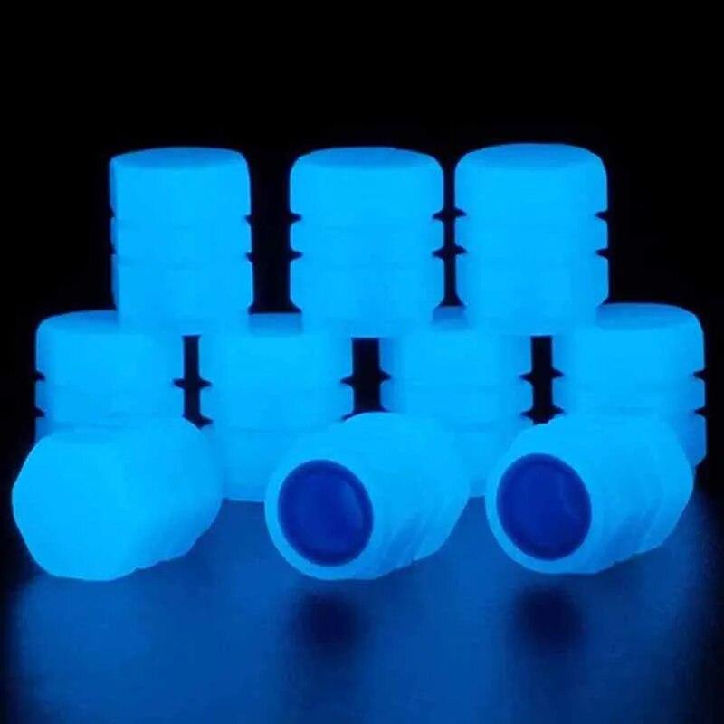 Светящиеся колпачки клапанов шин, флуоресцентные крышки штока шин, ночные светящиеся колпачки штока клапана, сопла, световые колпачки клапанов для автомобиля, мотоцикла