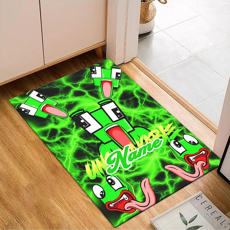 Custom Name Space Alien un-speakable Rug for Living Room, Game Rooms, Office, Bedroom, Floor Mat Playful Design, fan gifts Christmas decor