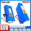 New 60v 10ah 20ah 21ah 30ah 35ah 1500W-300W Lithium Battery, Suitable for Balancing Bicycles, Bicycles, Scooters, and Tricycles