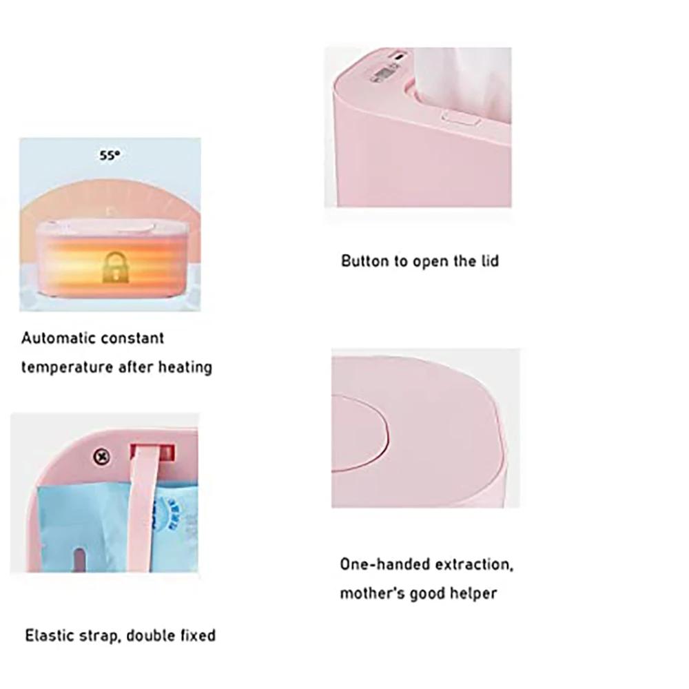 Новый детский подогреватель для салфеток, диспенсер для влажных полотенец, нагревательная коробка для салфеток для дома/автомобиля, мини-подогреватель для салфеток, чехол, дезинфицирующие салфетки